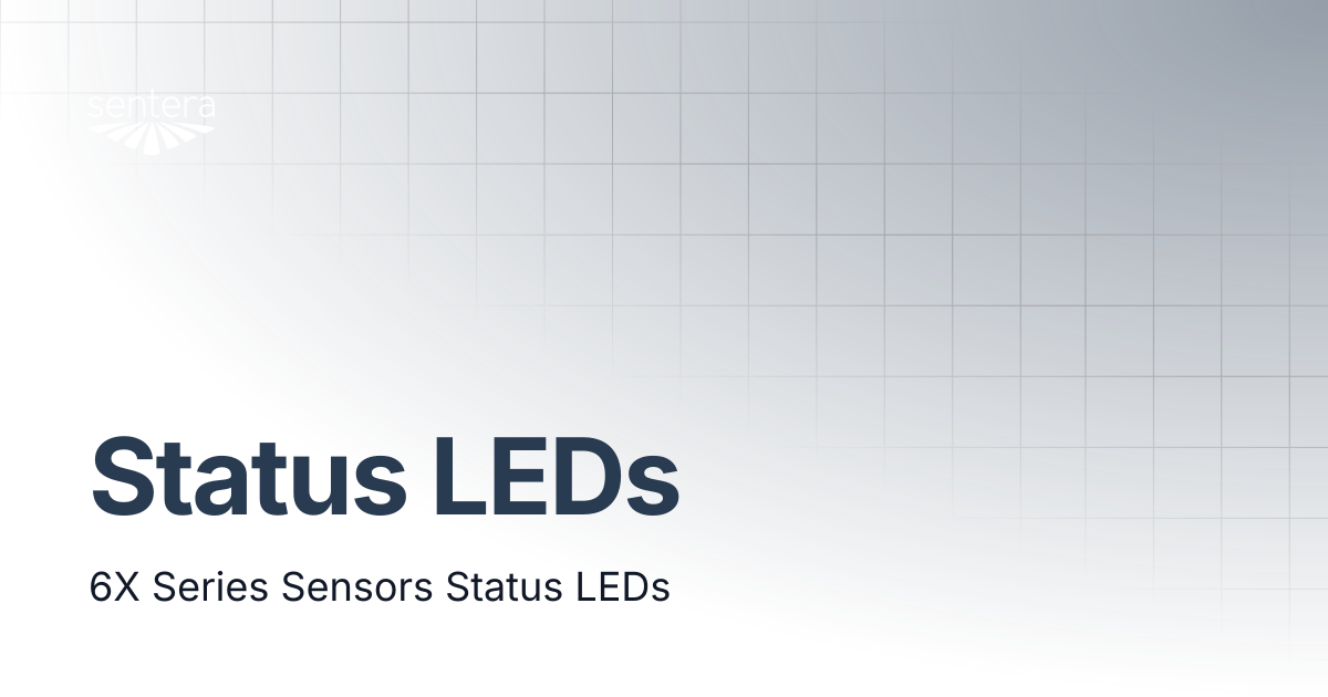 Status LEDs | Sentera Support