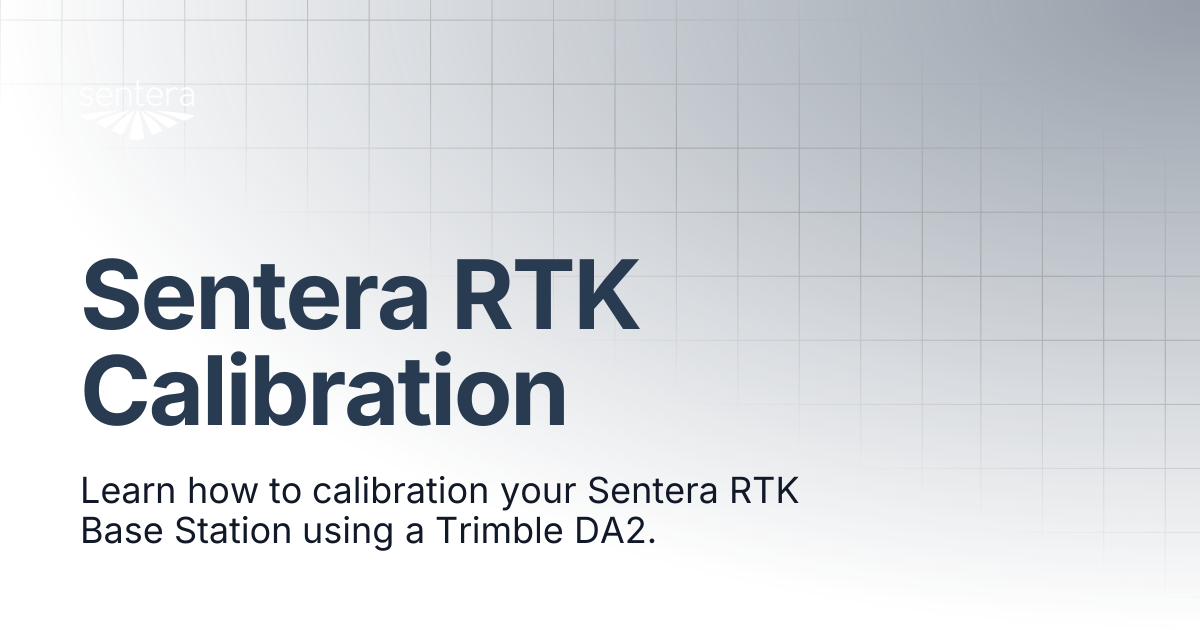 Sentera RTK Calibration | Sentera Support