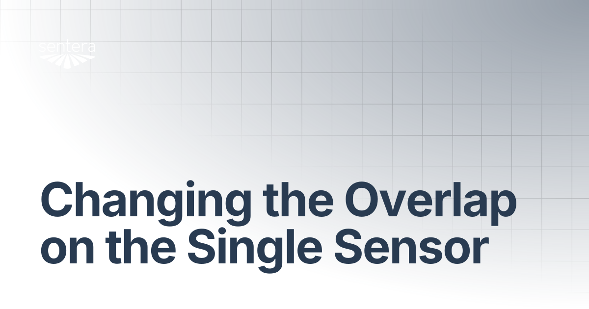 Changing the Overlap on the Single Sensor | Sentera Support